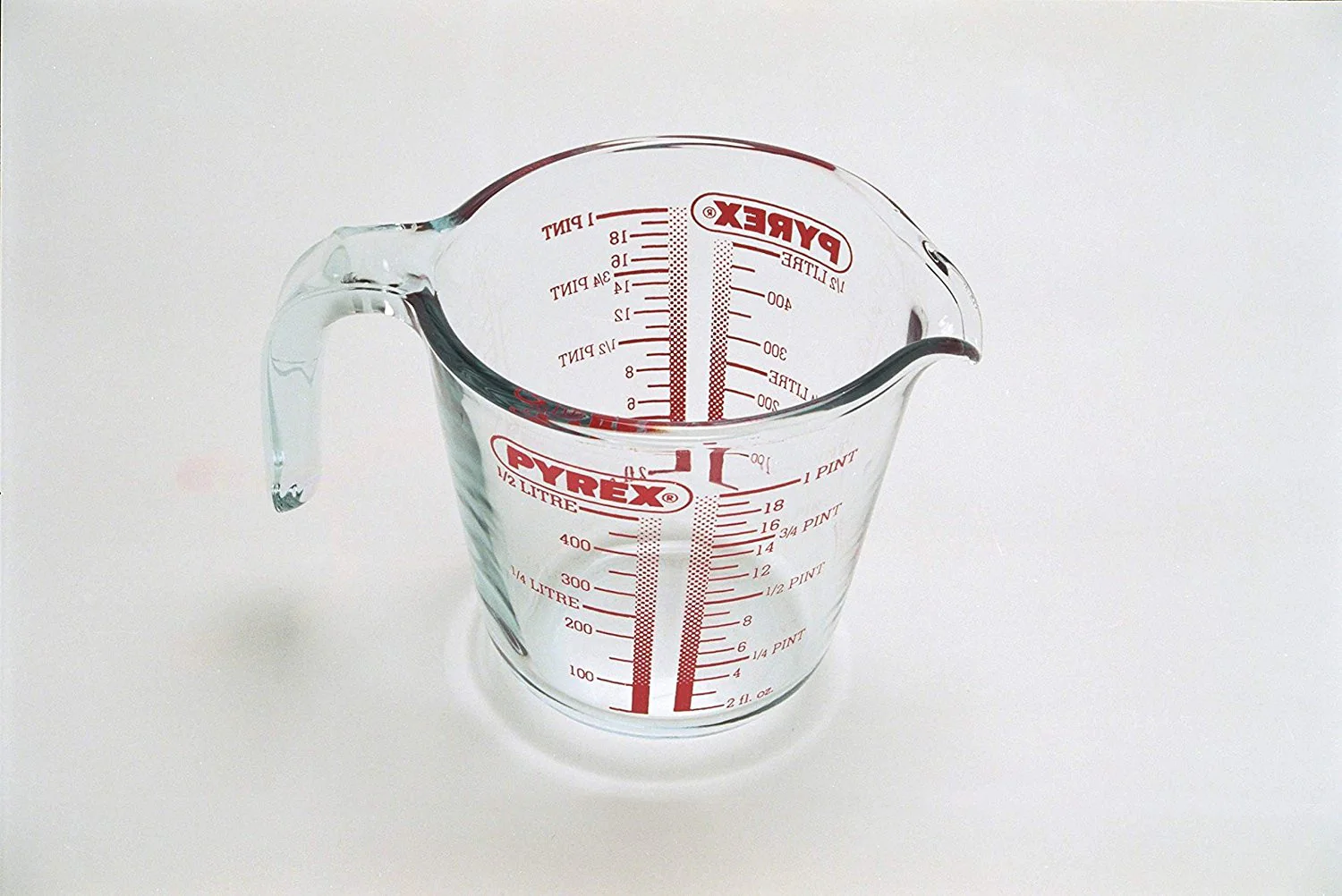 Measuring Cup - French Borosilicate PYREX with Red Label - 0.5 Liter